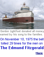The Edmund Fitzgerald went down without a distress signal on Lake Superior with all 29 members of the crew perishing. Gordon Lightfoot's hit song helped make the incident the most famous disaster in the history of Great Lakes shipping.